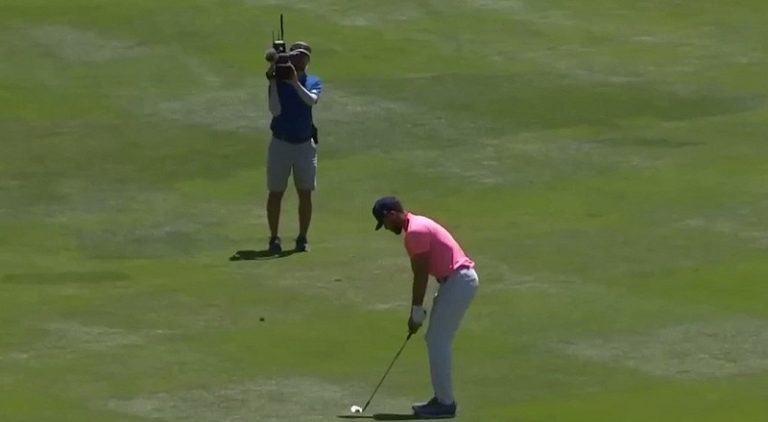Stephen Curry hits incredibly long range shot in golf