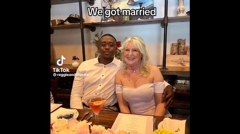 25 year old man marries 75 year old woman and has a baby