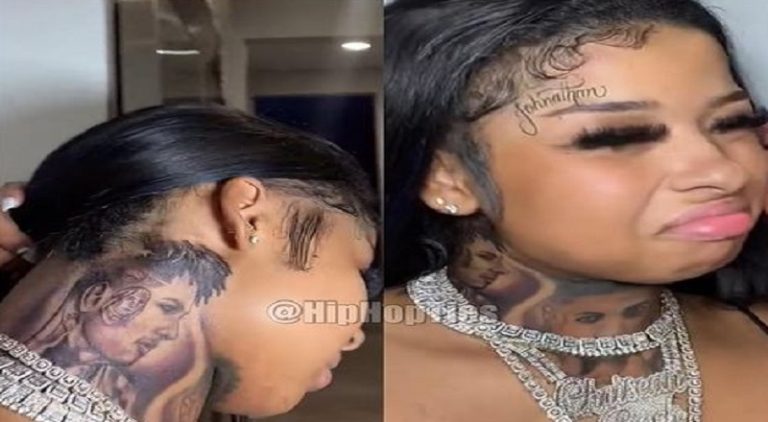 Chrisean Rock is getting Blueface tattoo removed from her neck