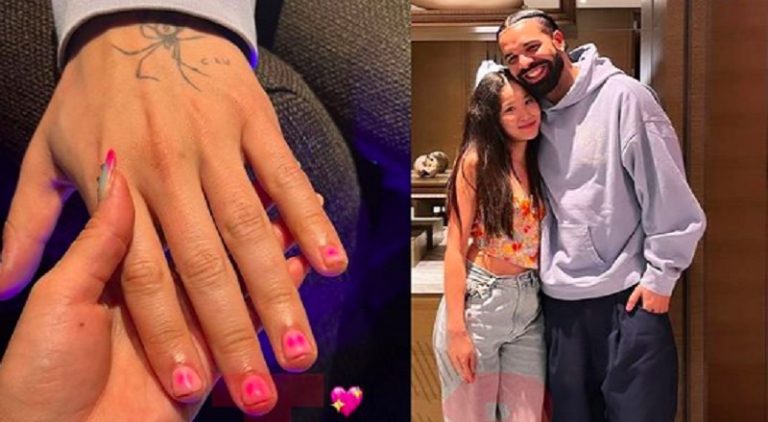 Drake gets a manicure and paints his fingernails pink