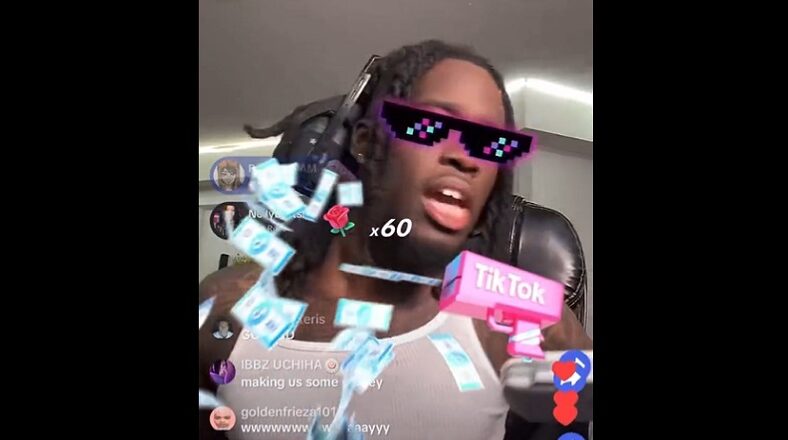 Kai Cenat makes $6000 in an hour doing TikTok NPC trend