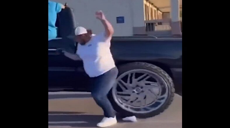Man gets run over by a truck while dancing for a video