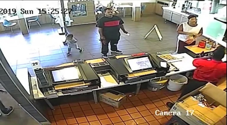McDonalds manager throws a blender at a customer