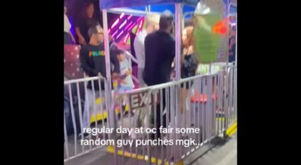 Megan Fox shoved as MGK's security handles violent fan