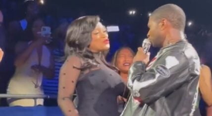 Usher sings There Goes My Baby to Keke Palmer