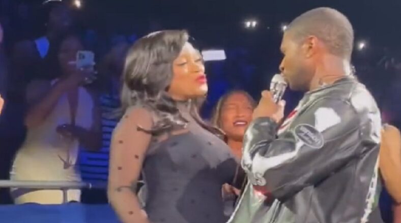 Usher sings There Goes My Baby to Keke Palmer