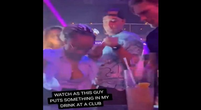 Woman exposes man spiking her drink in the club