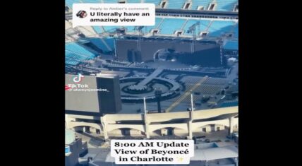 Charlotte woman watched Beyonce concert from her balcony
