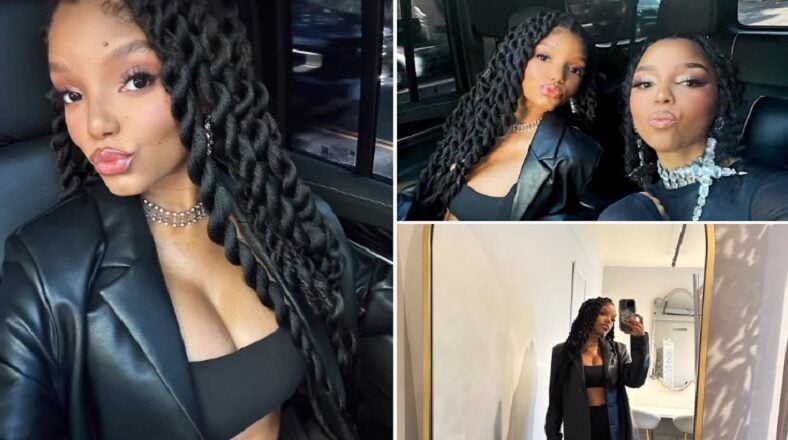 Halle Bailey shows off belly to combat pregnancy rumors
