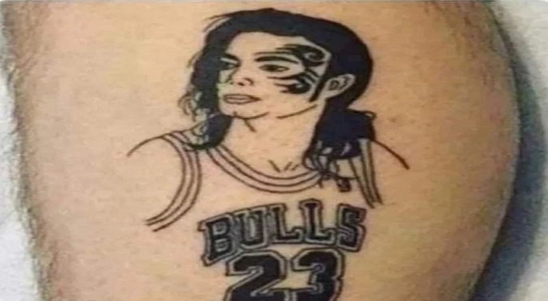 Man asks for Michael Jordan tattoo but gets Michael Jackson mix