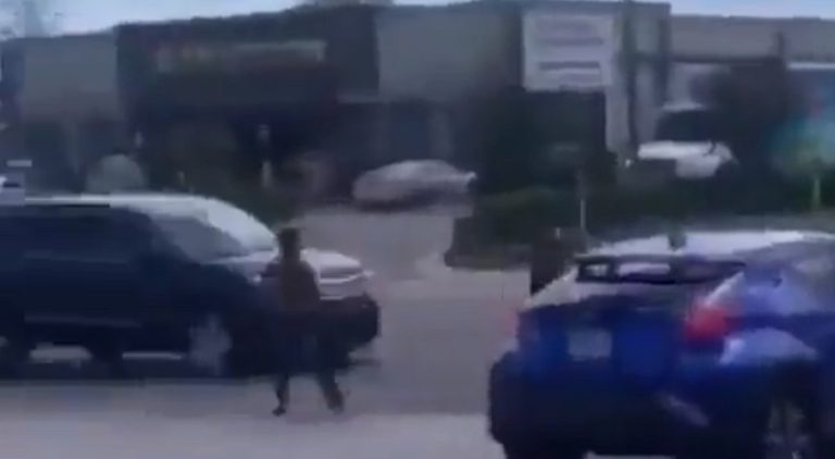 Man gets run over by a van in the middle of a fight