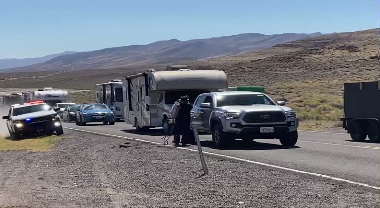 Police threatened climate protesters with a gun in Nevada