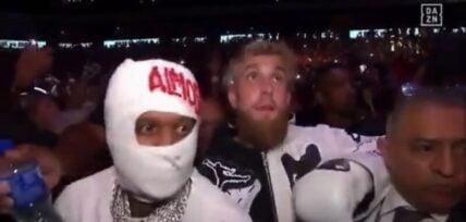 Lil Durk walks Jake Paul to ring for boxing match vs Nate Diaz