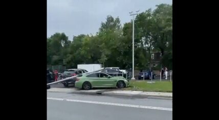 BMW driver causes a bad accident due to reckless driving