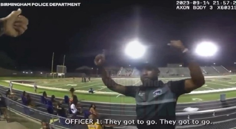 Band director gets tased and arrested for band continuing to play