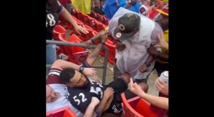 Commanders fan punched Ravens fan in the face several times