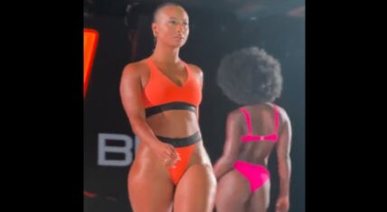Kayla Nicole owns runway after Travis Kelce and Taylor Swift trend