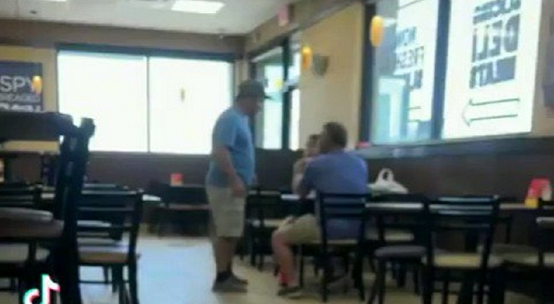 Man catches his father on a date with another woman