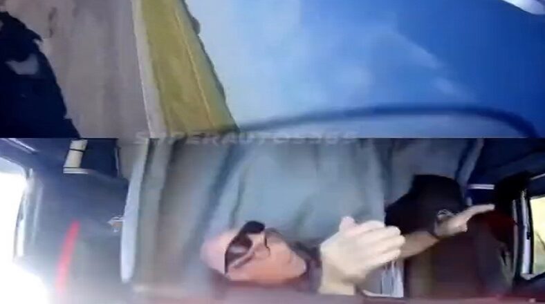 Man flips 18 wheeler over because he was looking for something