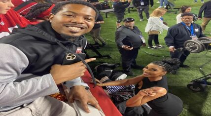 Man takes viral pic with Taylor Rooks at 49ers game