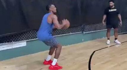 Rajon Rondo helping Ben Simmons with 3-pointers sparks jokes