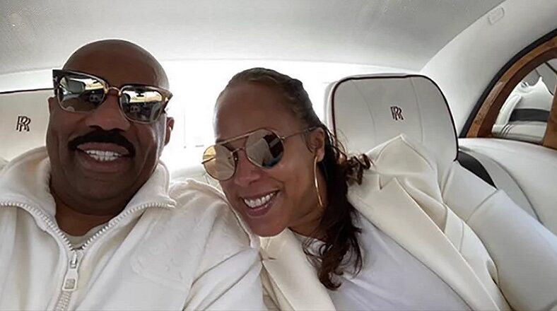 Steve Harvey shares pic with his wife in midst of cheating rumors