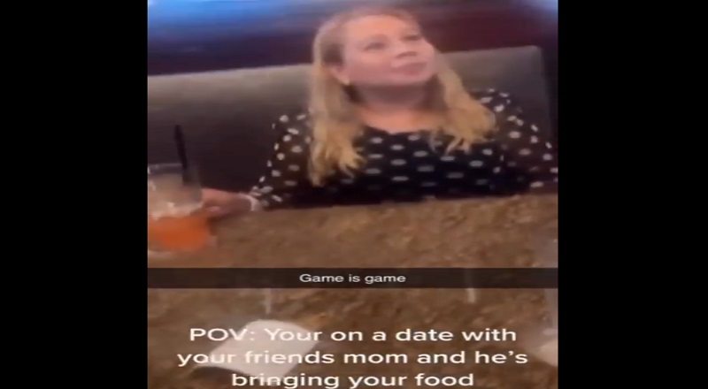 Teen takes his friend's mom on a date to his friend's job