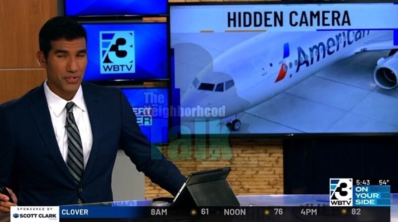 Teenage girl finds hidden camera in airplane bathroom