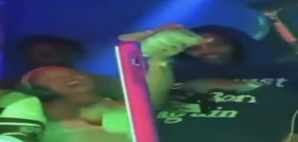 Waka Flocka celebrates with Latto for her "Issa Party" single