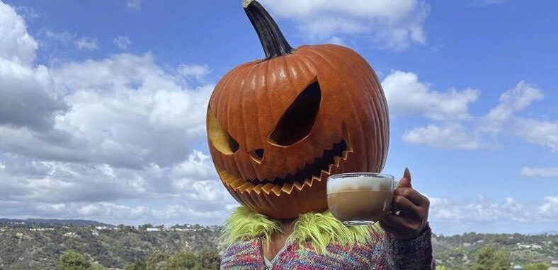 Megan Thee Stallion trends for wearing pumpkin head again