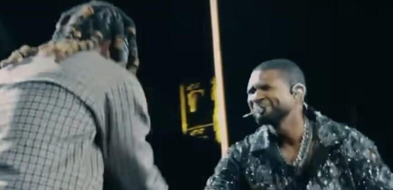 Usher brings out Offset during Paris concert
