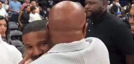 Michael B. Jordan & Steve Harvey reunite after Lori Harvey split