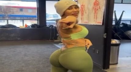 Cardi B brags about how pants make her back side look