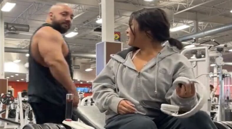 Man threatens woman recording her workout in the gym