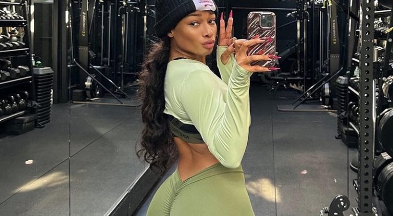 Megan Thee Stallion responds to drama with gym backside pic