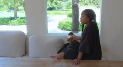 North asks what Kim Kardashian does when asked about her work