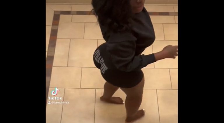Woman tapes phone to ceiling and records herself twerking