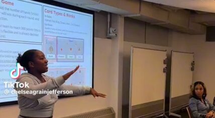 Woman teaches Harvard course on playing Spades