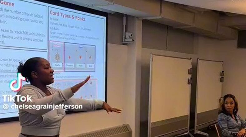 Woman teaches Harvard course on playing Spades