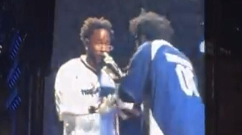 Kendrick Lamar & Baby Keem perform at Camp Flog Gnaw