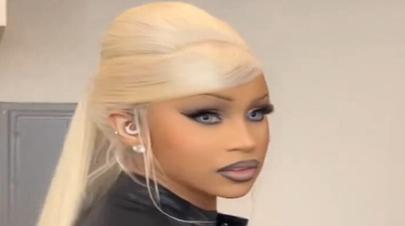 Cardi B shows off new look with blonde hair and blue eyes