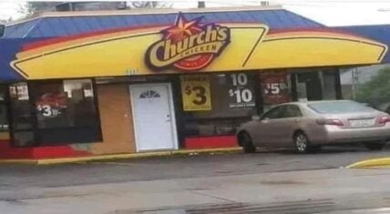 Church's Chicken goes viral for having house door for front door