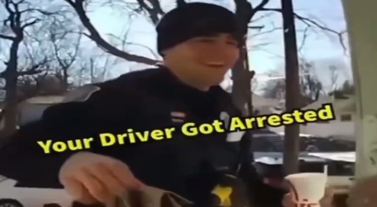 Cop delivers DoorDash to customer after arresting a driver