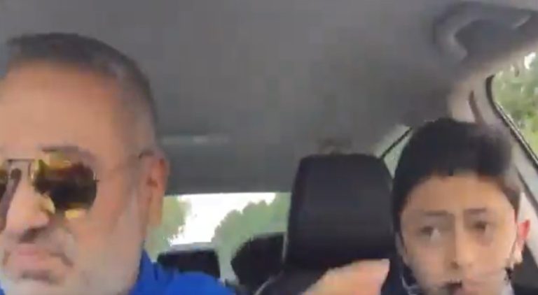 Father takes son driving for first time and they wreck