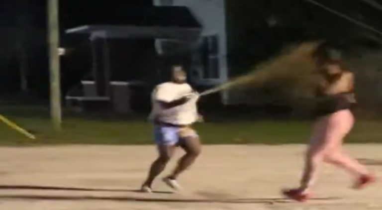 Girl gets sprayed with bear mace trying to jump another girl