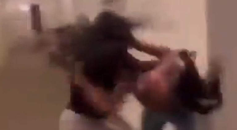 Girl goes to another girl's house to fight and gets beat down