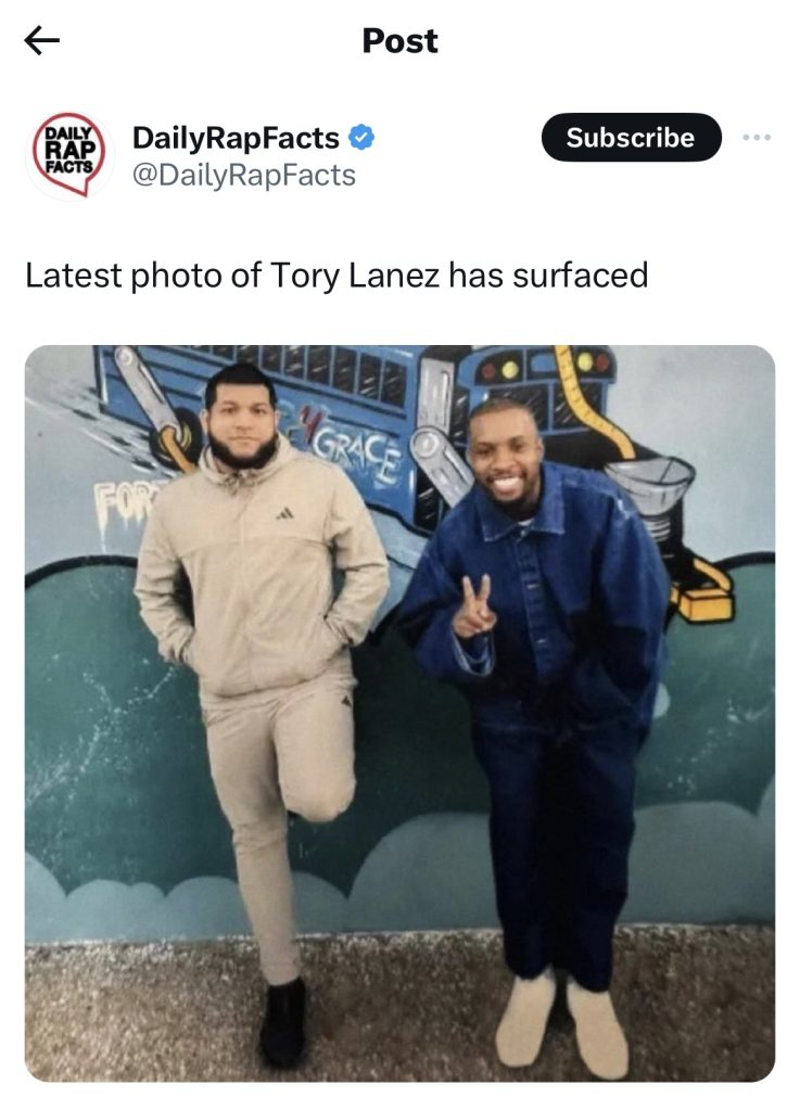Tory Lanez’s latest prison photo revealed