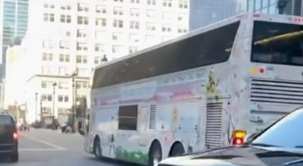 Jay-Z and Beyoncé's bus tour in New York City
