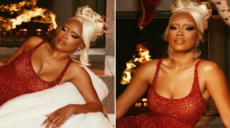 Keke Palmer does breathtaking Christmas photo shoot