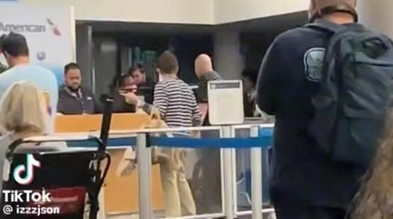 Man goes on tirade in airport over American Airlines